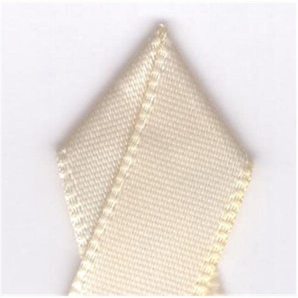 Papilion Papilion R074400160815100Y .63 in. Double-Face Satin Ribbon 100 Yards - Cream R074400160815100Y